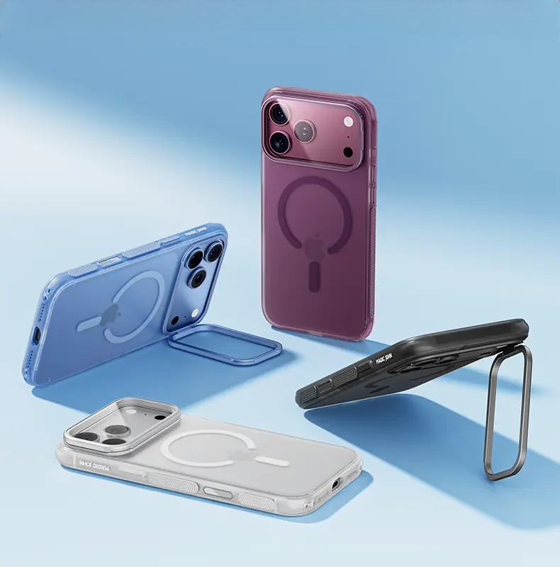 iPhone 18 K129 Magnetic Camera Stand Case