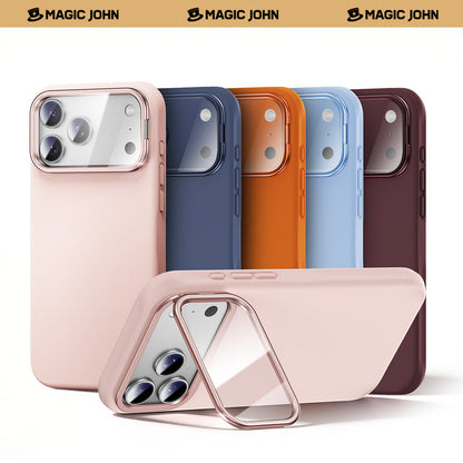 iPhone 18 K123 Liquid Silicone Stand Case