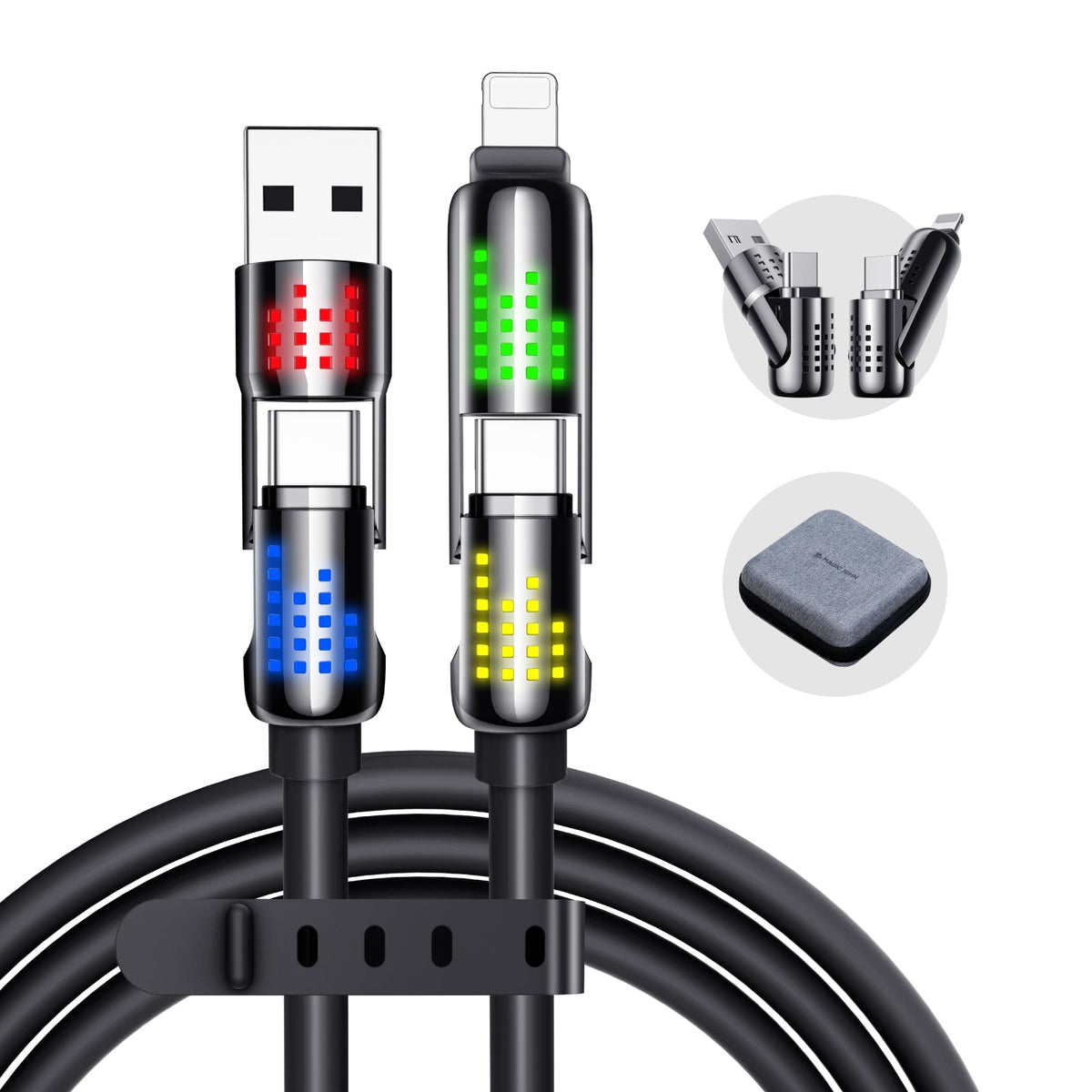 240W 4-in-1 USB Fast Charging Cable