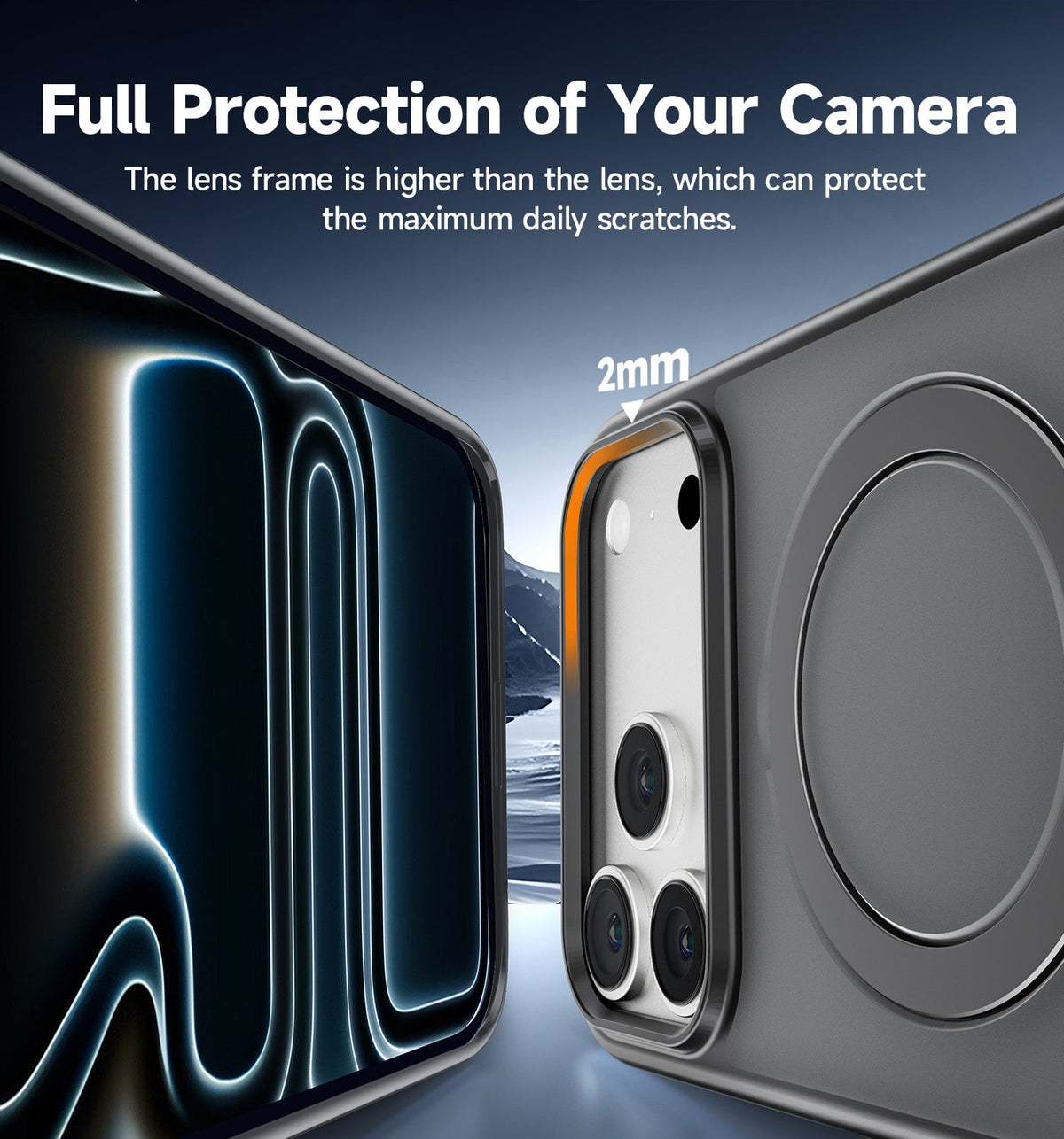 iPhone 17 360° Invisible Magnetic Stand Case