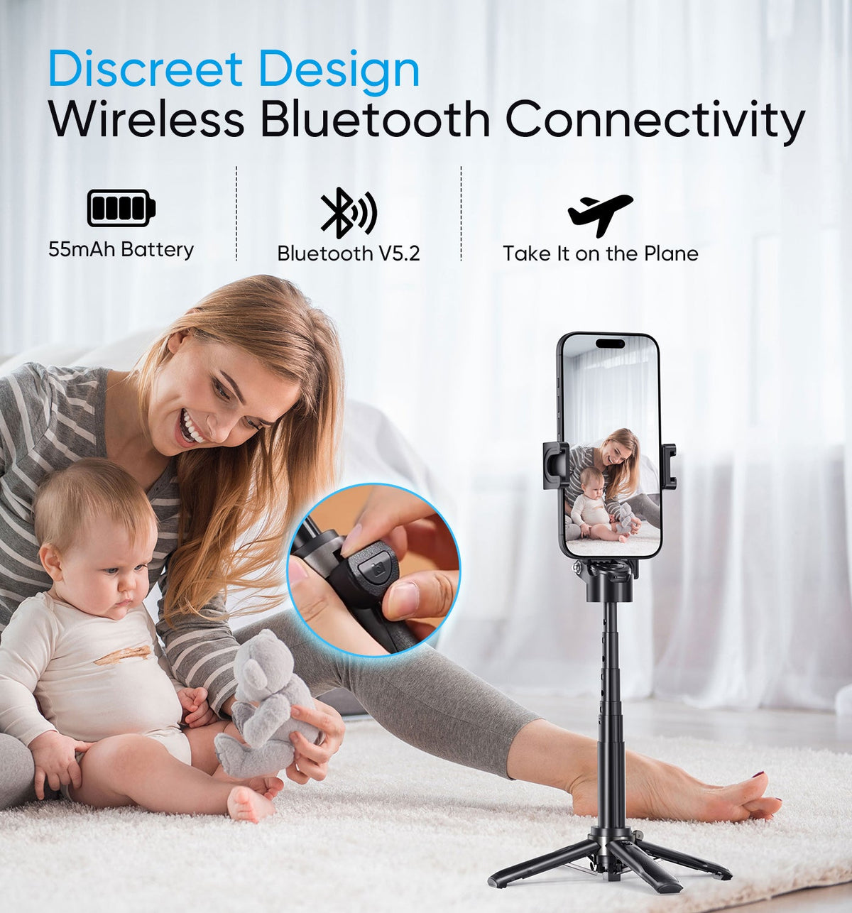 3-in-1 Magnetic Selfie Stick Tripod