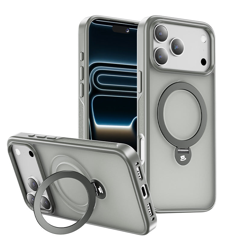 iPhone 17 360° Invisible Magnetic Stand Case