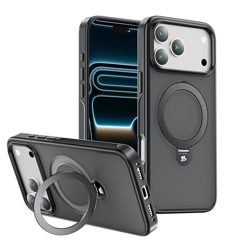 iPhone 17 360° Invisible Magnetic Stand Case