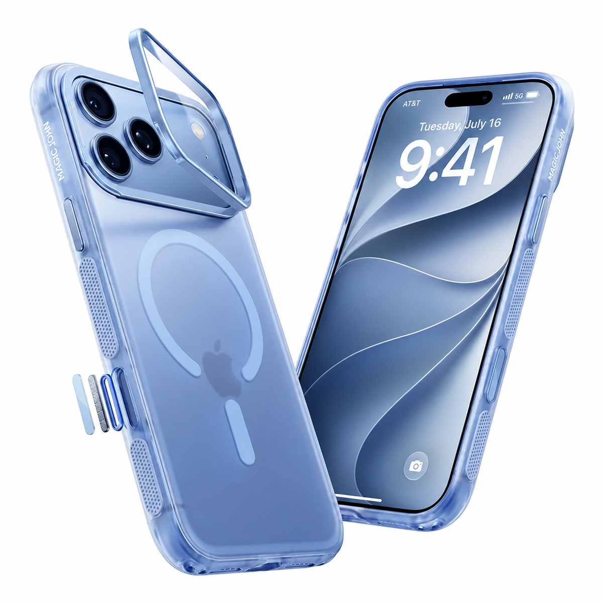 iPhone 18 K129 Magnetic Camera Stand Case
