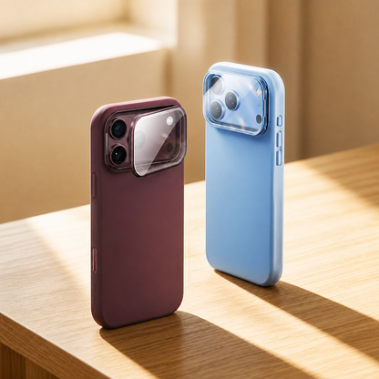iPhone 17 K123 Liquid Silicone Stand Phone Case