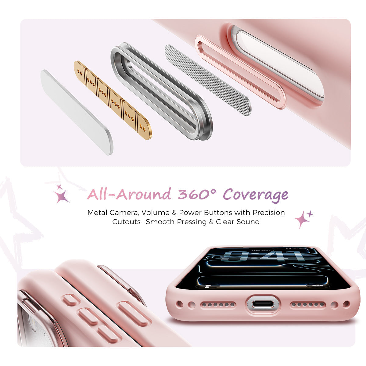 iPhone 18 K123 Liquid Silicone Stand Case